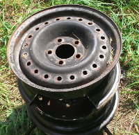 Dual Tire Rim Firepit