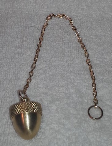 sprit chamber brass acorn dowsing pendulum